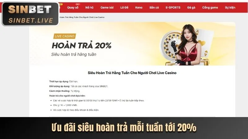 Thưởng chào mừng lớn
